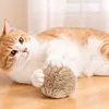 Rabbit Fur Ball Cat Toy 3.15in Plush Fuzzy Artificial Balls for Kitten Pet Gifts