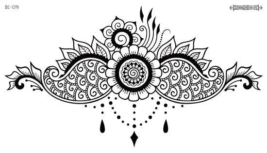 38 Kinds Adult Chest Back Tattoo Big Size Sexy Flowers Mandala Totem Waterproof Temporary Body Art Sticker tatouage temporaire