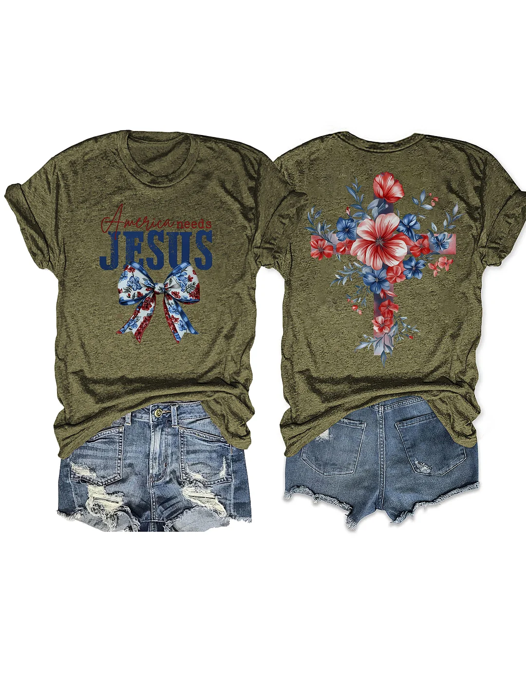America Needs Jesus T-shirt