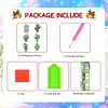 6PCS-Fleur animal-diamant peinture aimant r&eacute;frig&eacute;rateur