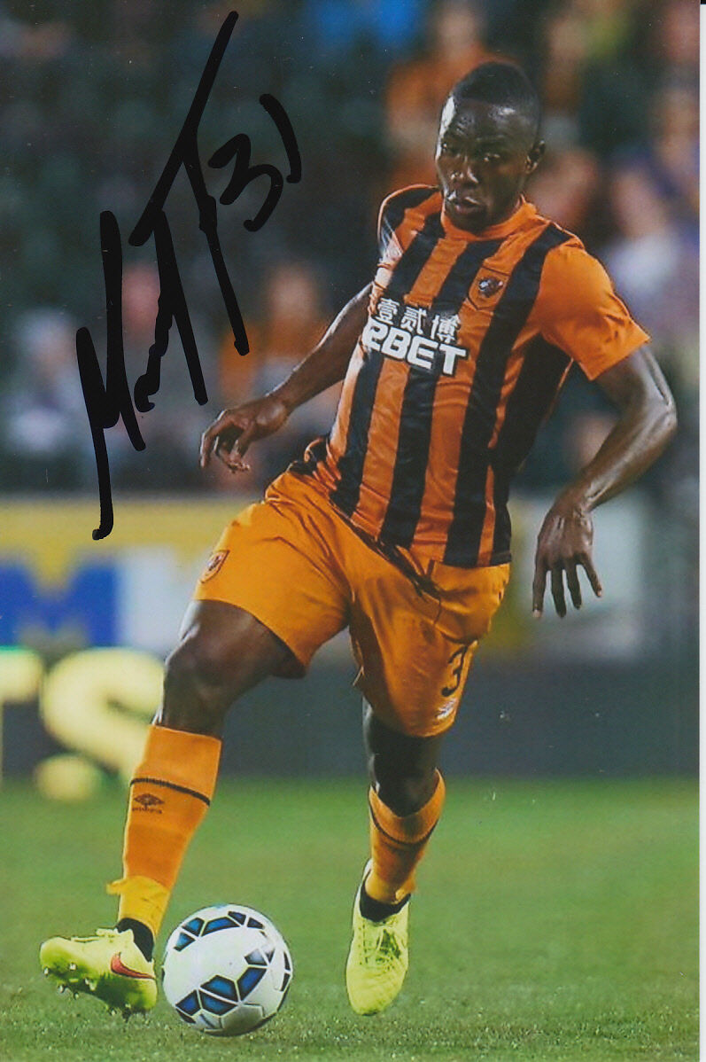 HULL CITY HAND SIGNED MAYNOR FIGUEROA 6X4 Photo Poster painting.