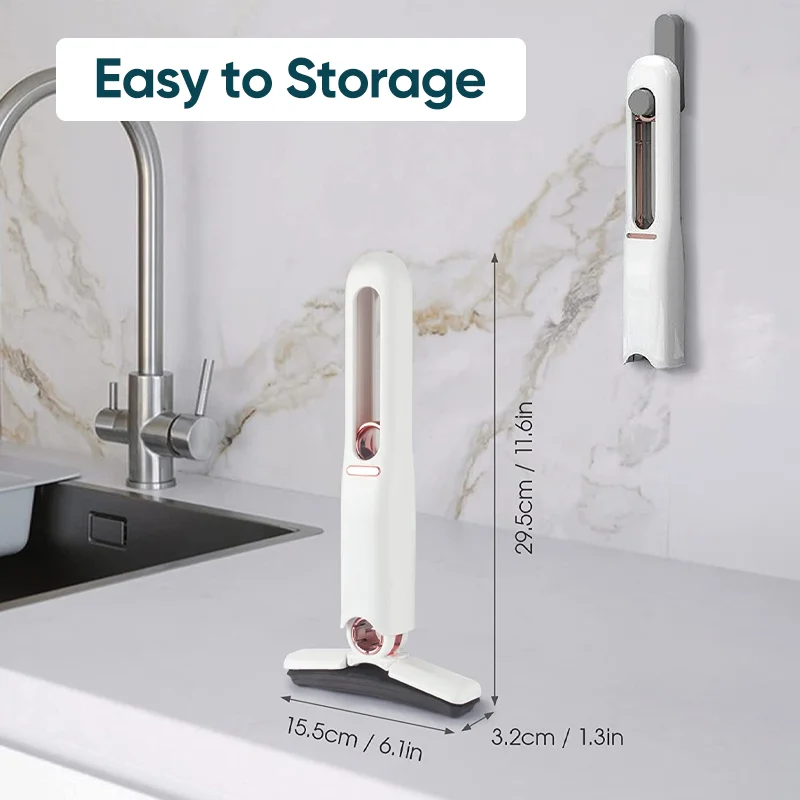 SAKER&reg; Portable Self-Squeeze Mini Mop