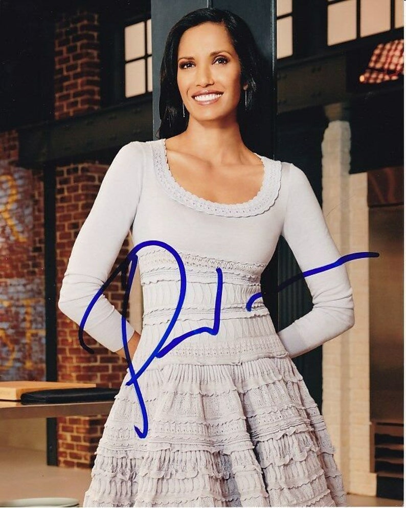 Padma lakshmi signed autographed top chef Photo Poster painting