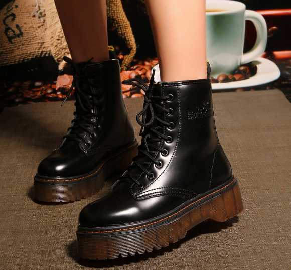 Acid Chunky Platform Boots-PABIUYOU- Women's Fashion Leader