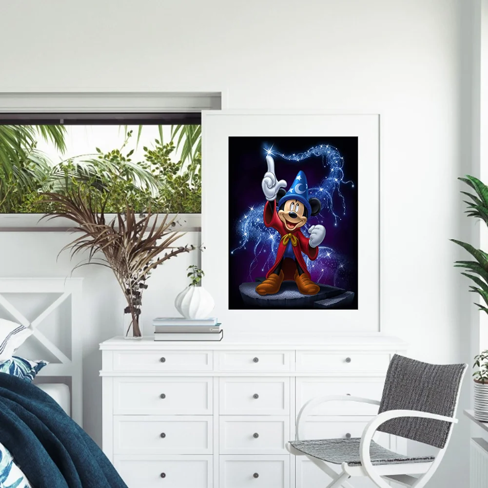 Full Round Diamond Painting 30*40cm - Magic Mickey