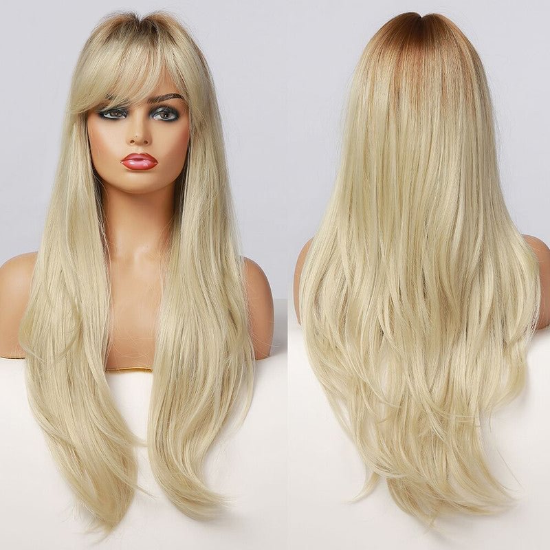 [YF] Blonde | Long Wavy | Fashion Wig | 30 inches |