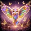 Luxury AB Velvet Diamond Painting Kit - Owl