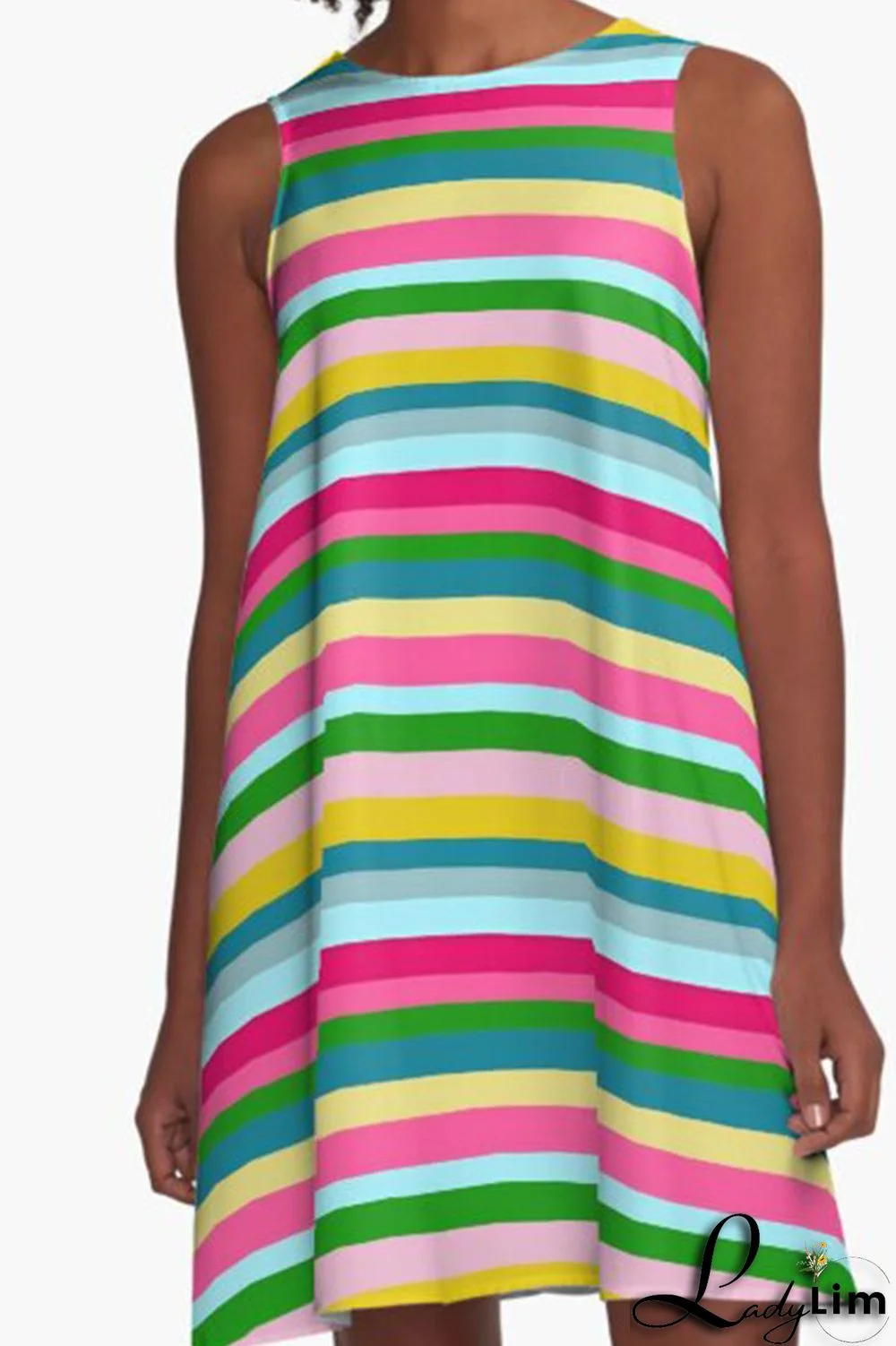 Light Pink Casual Print Patchwork O Neck A Line Dresses