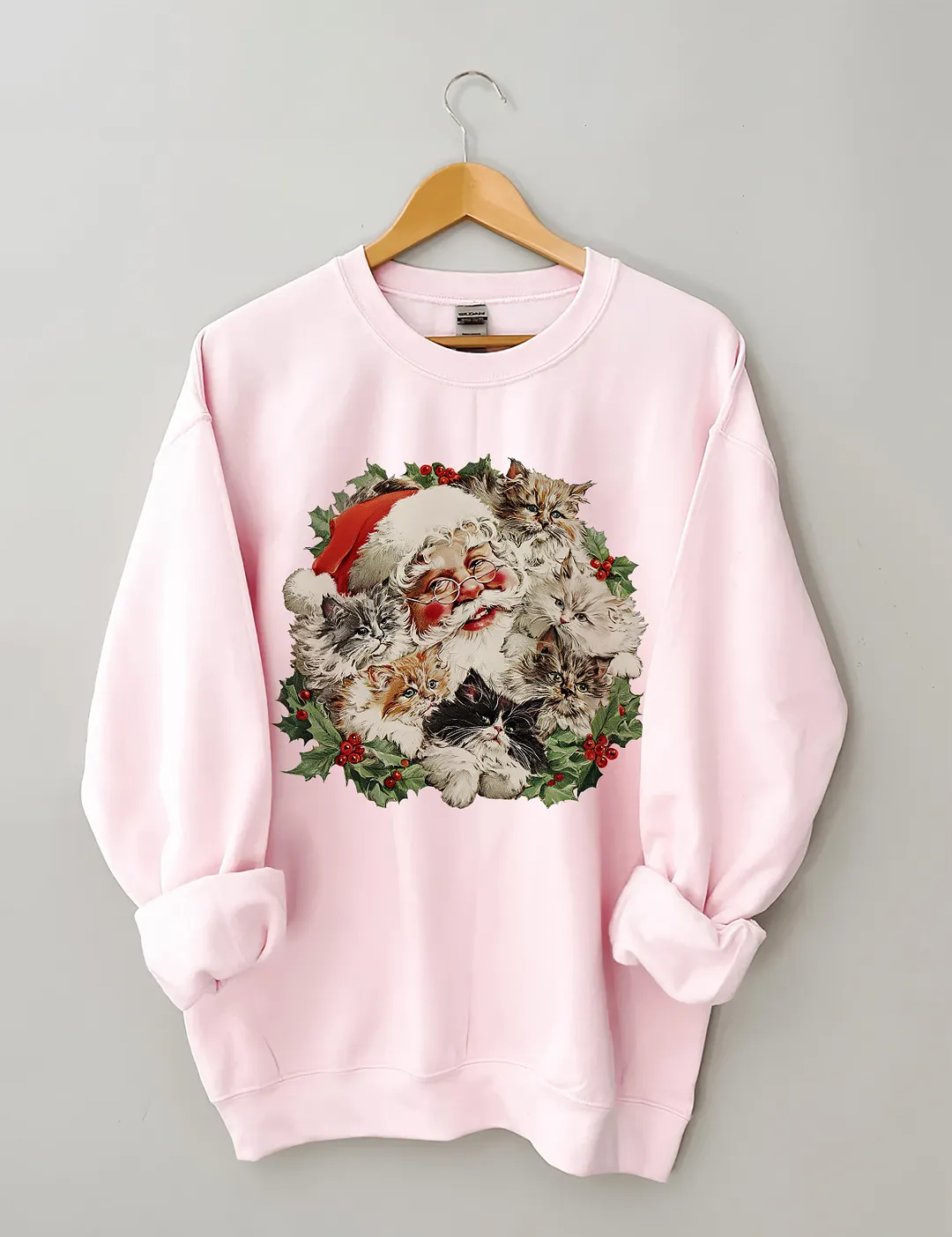 Santa Claus Kittens Christmas Sweatshirt