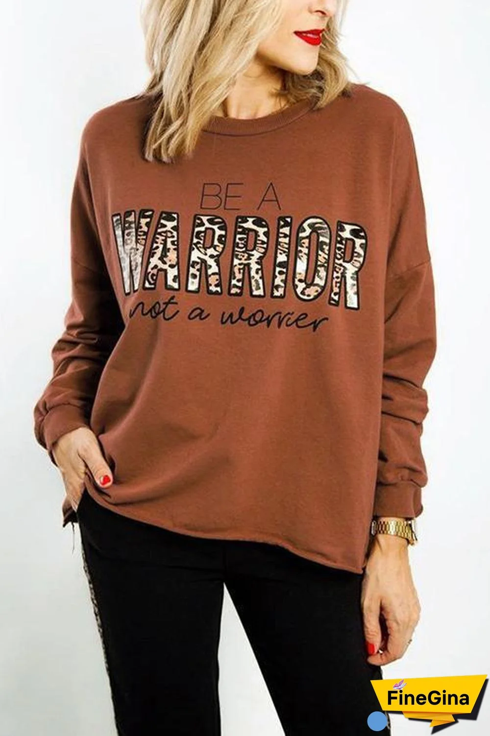 Solid Color Casual Letter  Hoodie