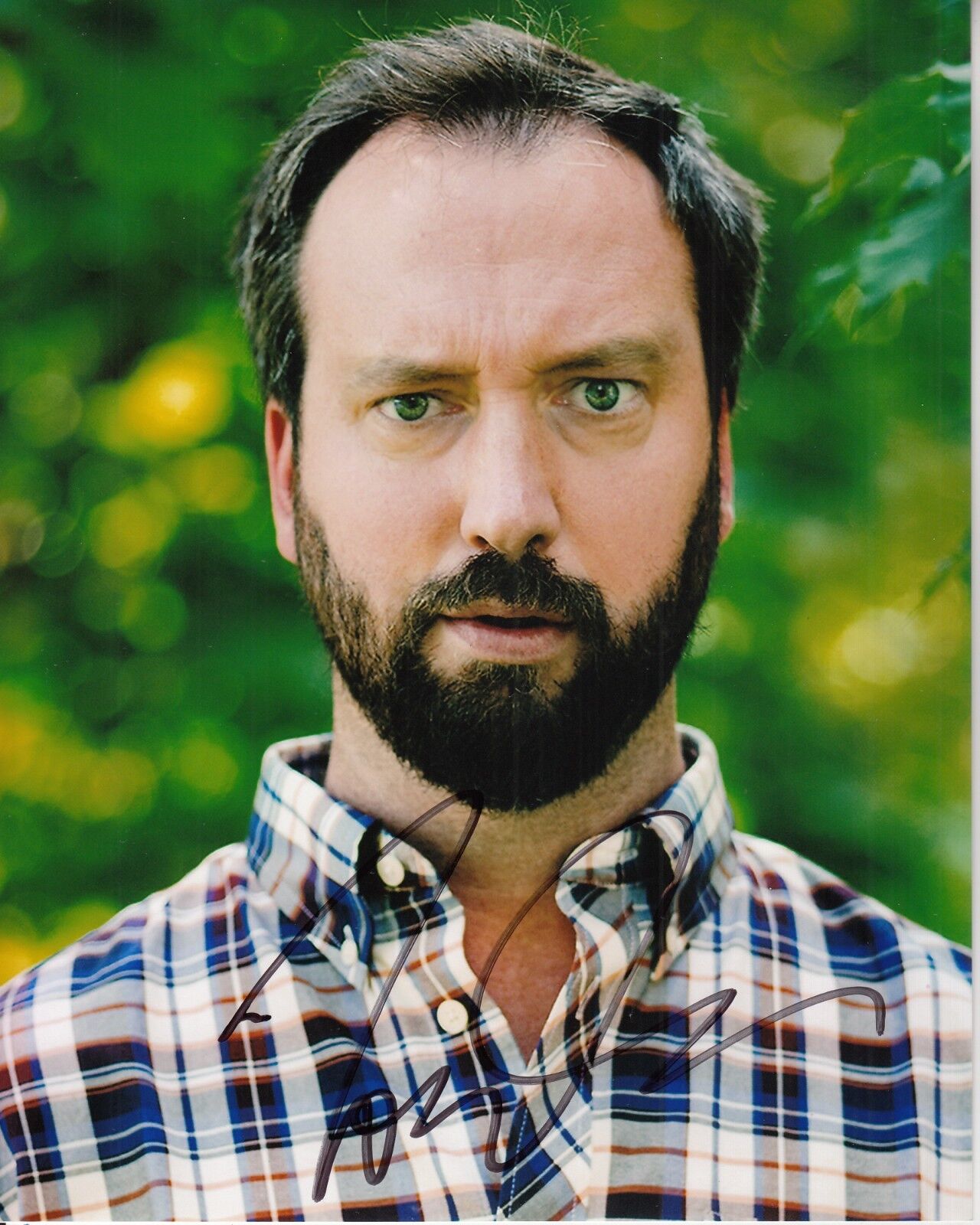 TOM GREEN hand-signed FUNNY 8x10 COLOR CLOSEUP authentic w/ LIFETIME UACC RD COA