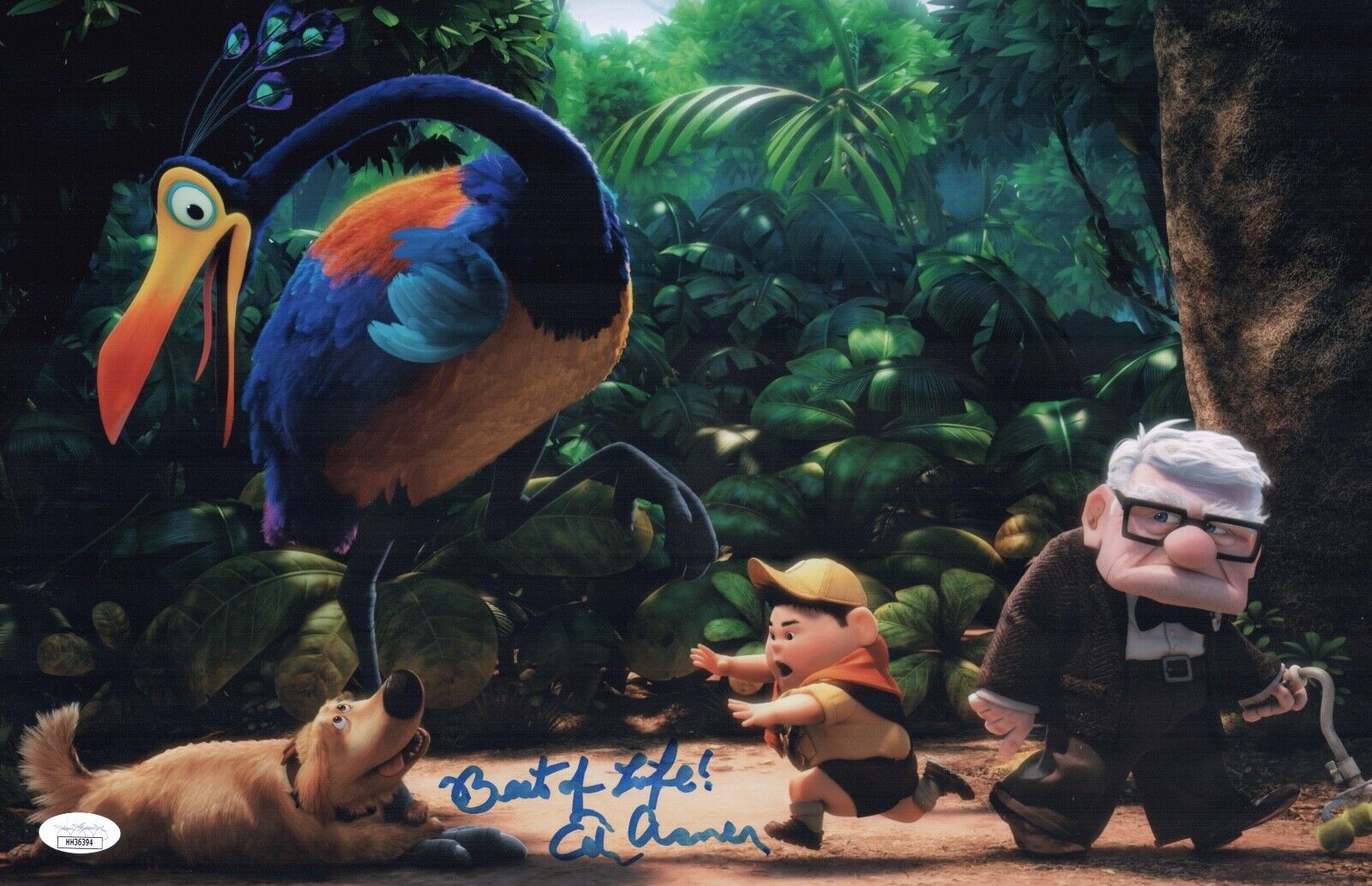 ED ASNER Signed 11x17 Photo Poster painting UP Carl Fredricksen IN PERSON Autograph JSA COA