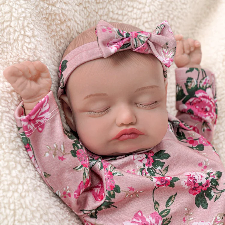 Babeside 20'' Realistic Floral Suit Infant Reborn Baby Doll Girl Belita