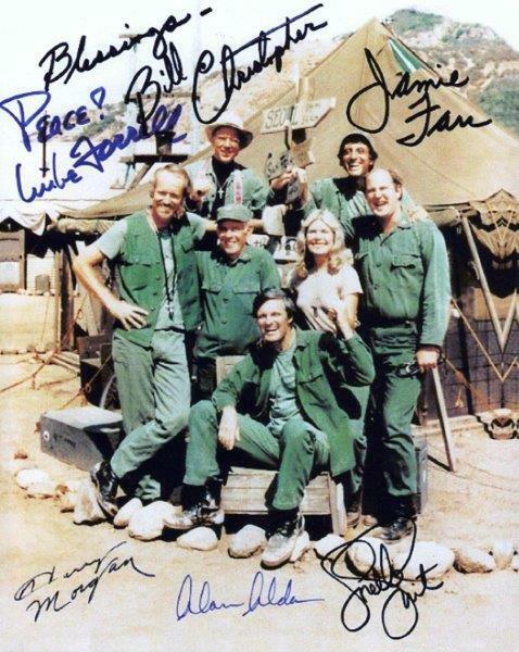 REPRINT - MASH Cast Autographed Signed 8 x 10 Photo Poster painting Poster RP Man Cave