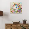 DIY Pearl Painting Unicorn for Home Decor with Frame(25x25cm)