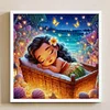 Disney-Princess Moana-18CT Stamped Cross Stitch 30*30cm/11.81*11.81in