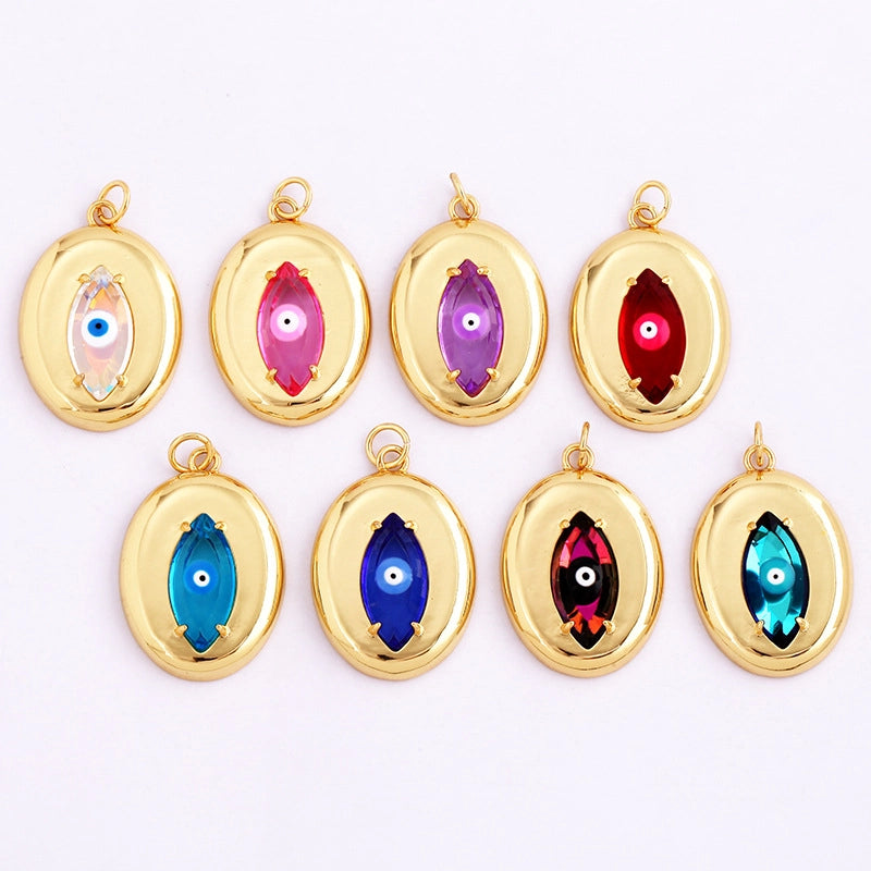 1 Piece Copper Devil’s Eye Pendant Jewelry Accessories