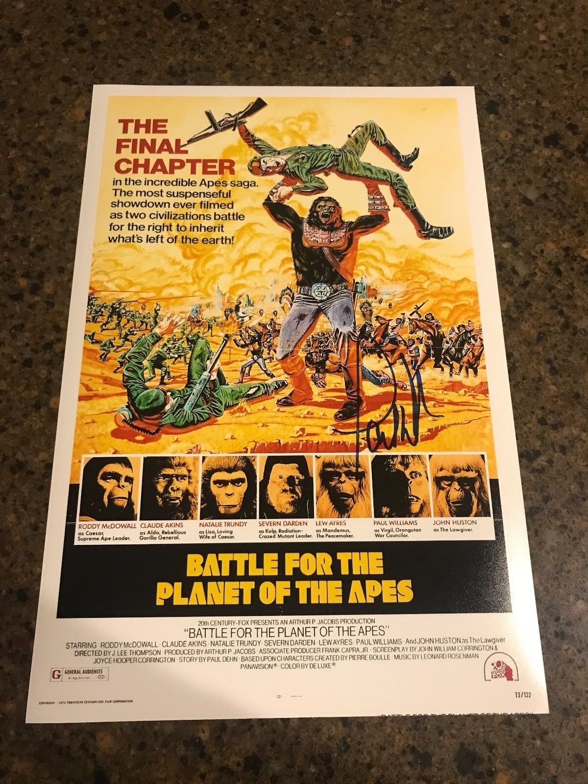 *PAUL WILLIAMS* signed 12x18 Photo Poster painting poster *BATTLE FOR THE PLANET OF THE APES* 1