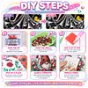 Special Shape Rhinestone Diamond Painting Kit(Black Gold Daisy Beauty)