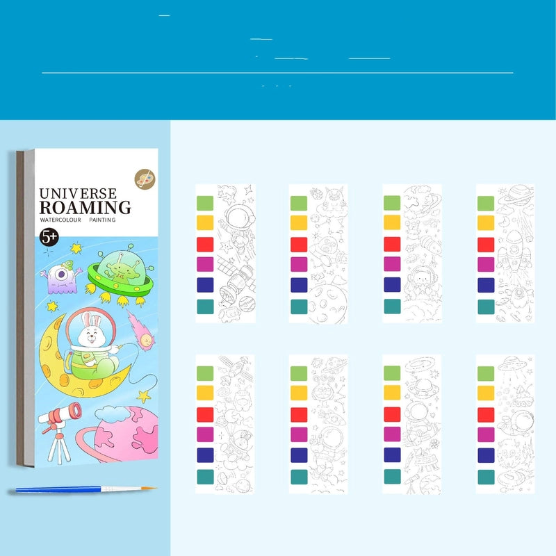 Children’s Gouache Note Picture Book With Paint And Brush Watercolor Coloring Graffiti Kindergarten Student Boys And Girls