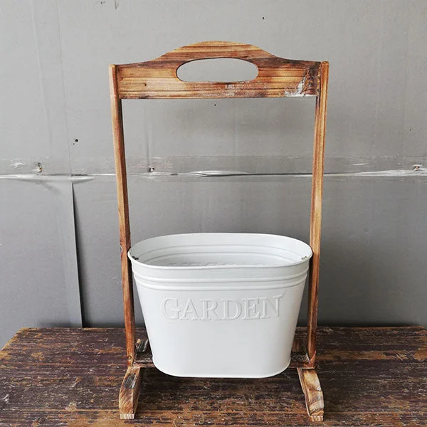 GLVEE Standing Flowerpot Iron Art Pastoral Decoration