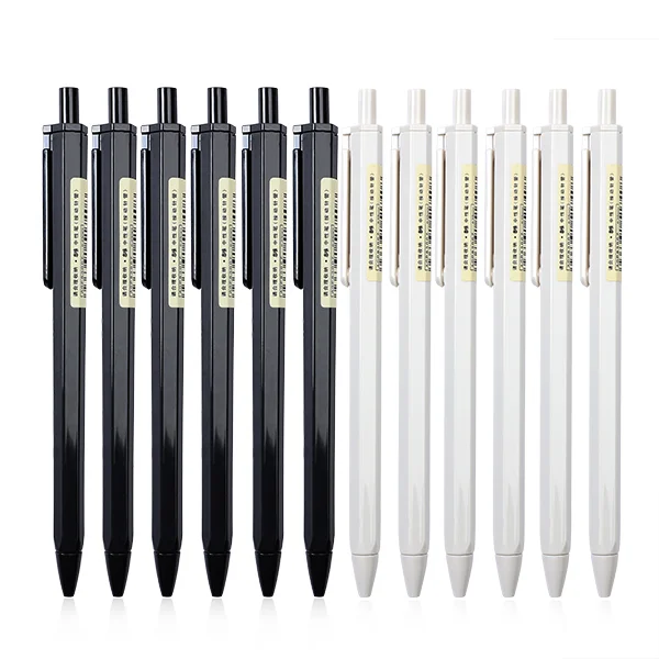 JOURNALSAY 12pcs/set 0.35mm 0.5mm Simple STYLE gel pen Black ink for student writing creative Neutral Pen