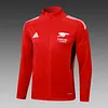 2025/2026 Arsenal Long Zipped Jacket Red Football Shirt 1:1 Thai Quality