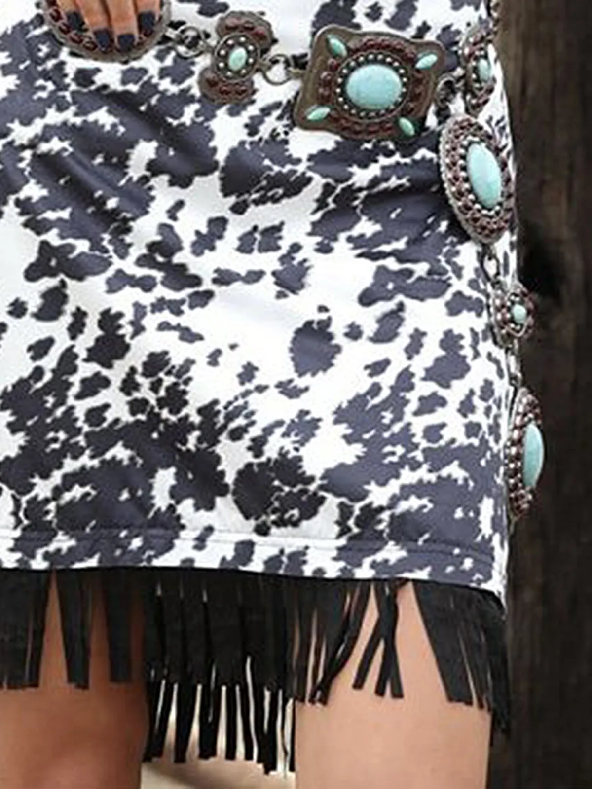 Vintage Leopard Shift Skirt
