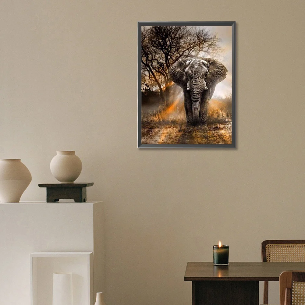 Diamond Painting - Full Round Drill - Elephant(Canvas|30*40cm)