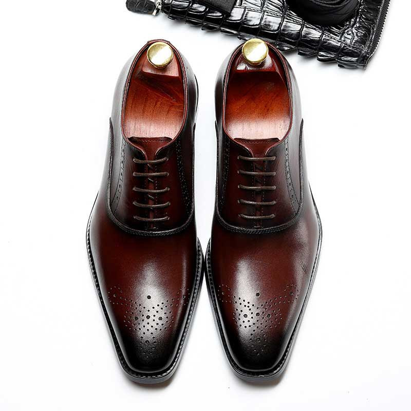 Brown Oxford Shoes Men : Free Shipping