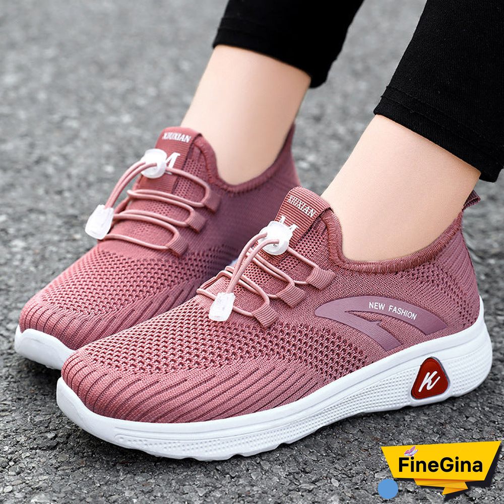 Women's Lace-Up Breathable Soft Sole Lightweight Versatile Casual Sneakers