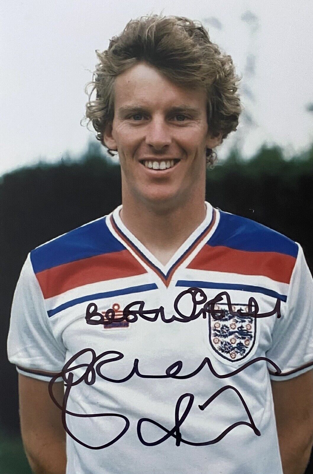 Graham Rix Genuine Hand Signed England 6X4 Photo Poster painting