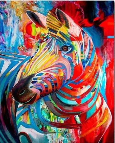 

Abstract Zebra – Paint By Numbers - 40*50CM, 501 Original