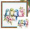 Animal Full 18CT 2 Strands DIY Stamped Cross Stitch Kits for Beginners Adults Home Wall Decor Cross Stitch Art and Crafts Kits 25x25cm