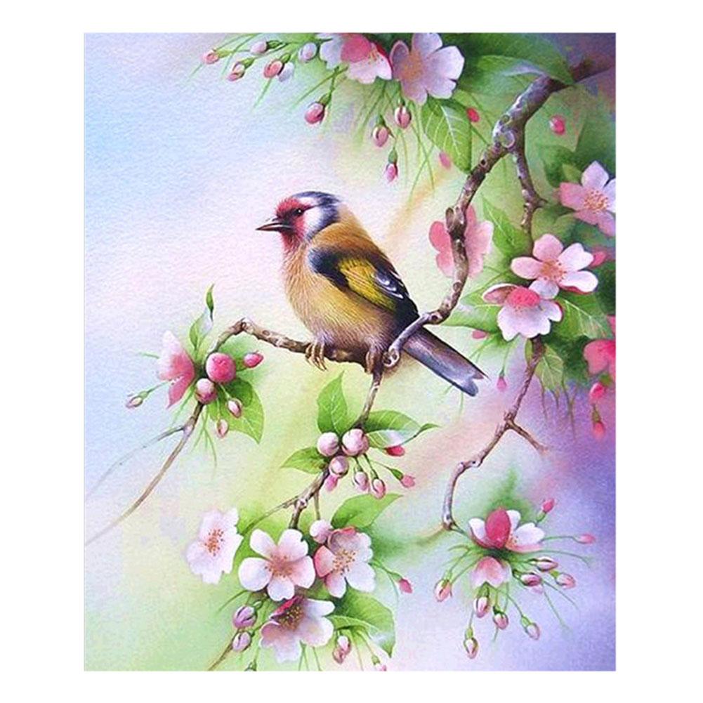 

30*35CM - Branch Bird - Square Drill Diamond Painting, 501 Original