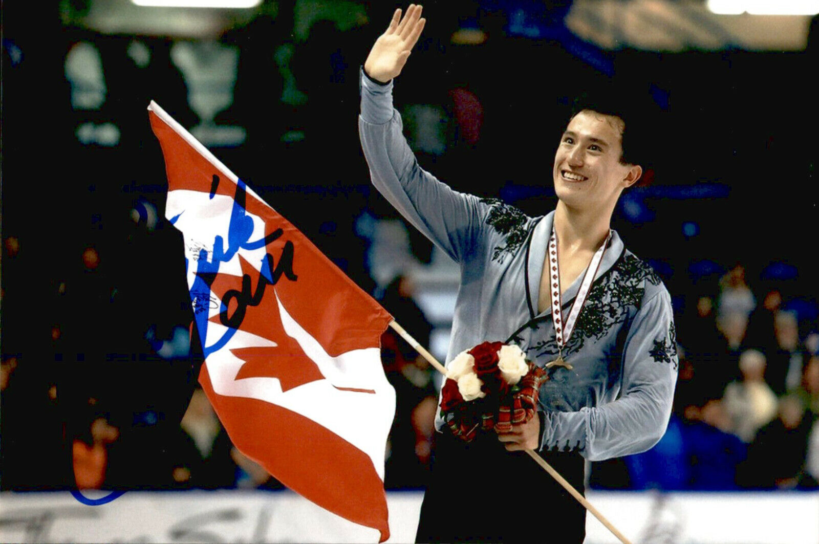 Patrick Chan SIGNED 4x6 Photo Poster painting Figure Skating SOCHI OLYMPICS SILVER MEDALIST #4