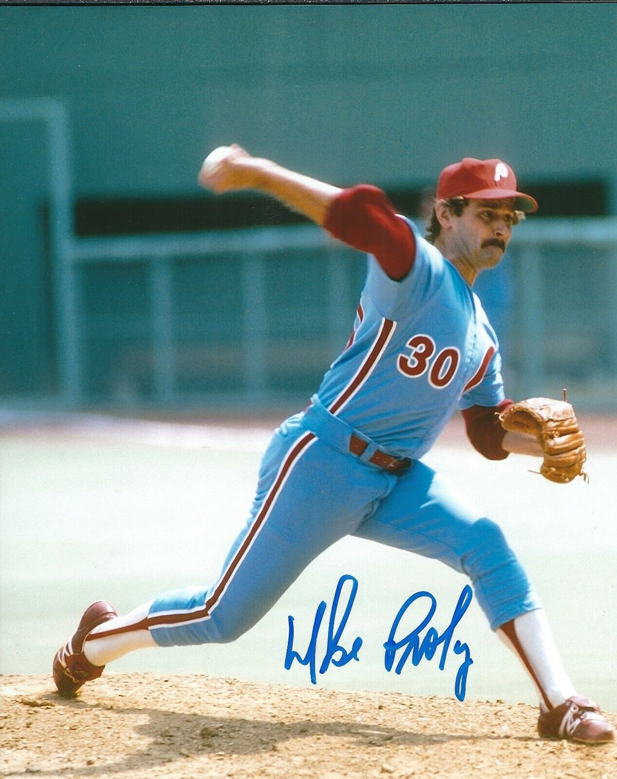 Autographed 8x10 MIKE PROLY Philadelphia Phillies Photo Poster painting - COA