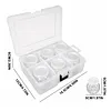 6Pcs Pumpkin Bottles Diamond Painting Containers Multi Purpose Portable Plastic Case Box with Stickers & Compartments Arts Crafts Storage Bottle for Hardware Rhinestone (6Pcs)