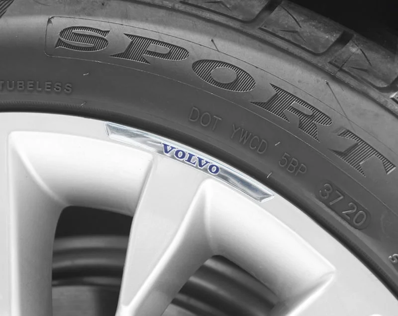 Car wheel decoration metal car sticker（4PCS）