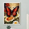 30x40cm Schmetterling 5d DIY Vollbohrer Runde Diamantmalerei Kit Haus Wanddekoration