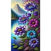 (40*70cm)Mountain Flowers - Full Round Drill Diamond Painting