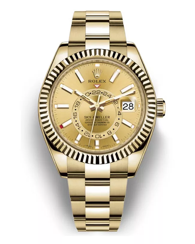 Rolex 326938 Sky-Dweller Champagne-Colour - New