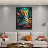 (Big Size)Leopard - 11CT Stamped Cross Stitch - 40*60cm - Animal
