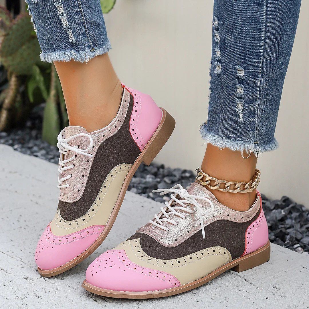 Yyvonne Spring And Autumn Of 2025 Burning Brock Single Shoes Women's Large Size Thrombotic With Round Head Single Shoes