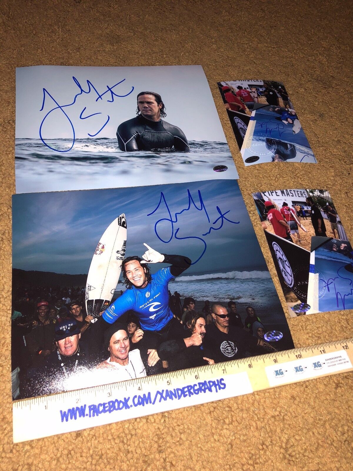 JORDY SMITH SIGNED AUTOGRAPHED 8X10 Photo Poster paintingGRAPH Photo Poster painting LOT SURFER WSL-PROOF COA