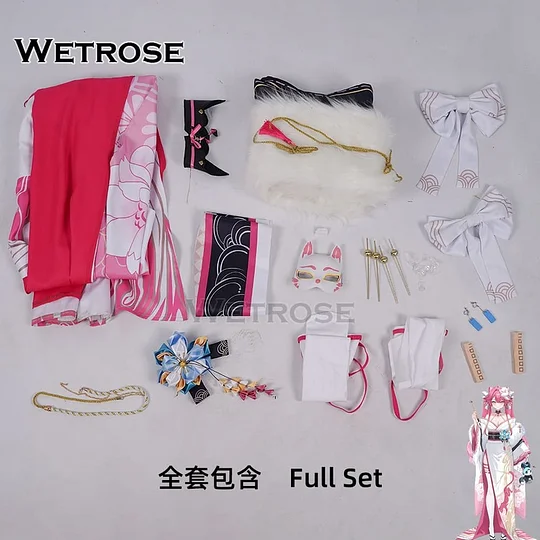 [Wetrose] In Stock Hololive EN Raora Panthera New Year Kimono Cosplay Costume コスプレ衣装