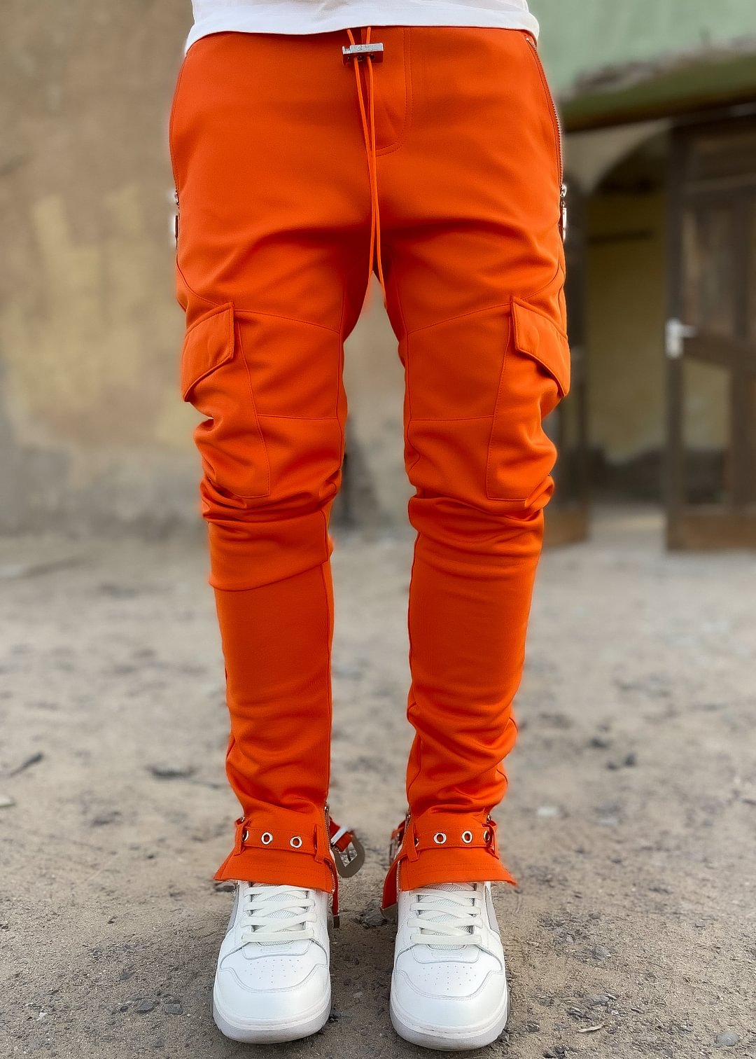 Tiger Orange Dead Or Alive Track Pants