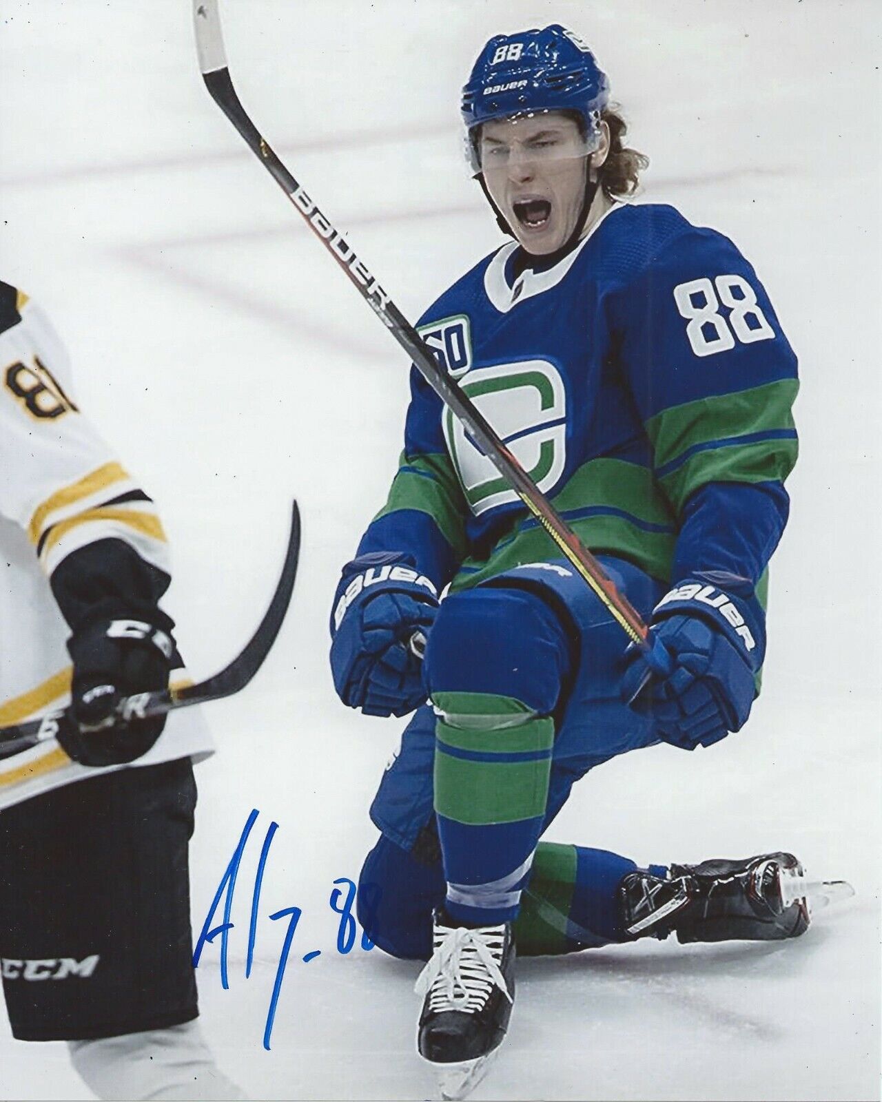 Adam Gaudette Signed 8x10 Photo Poster painting Vancouver Canucks Autographed COA F