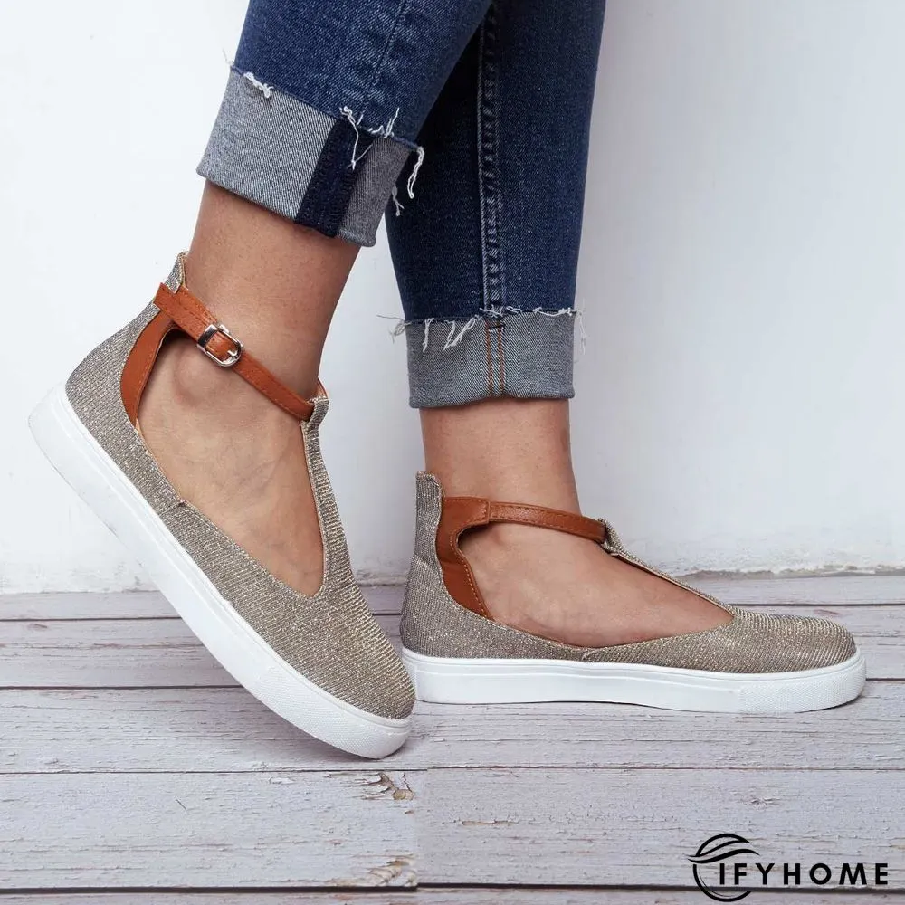 Summer Sandals Round Toe Shoes with Adjustable Buckle | IFYHOME