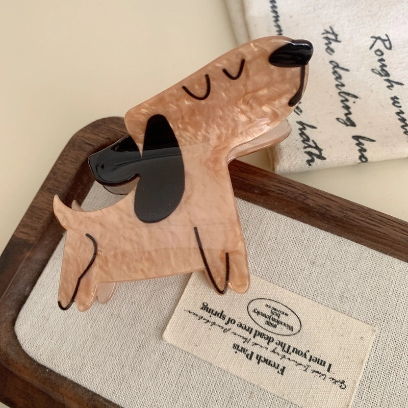 Cute Minimalist Women’s Cartoon Dog Cat Acetic Acid Sheets Hair Claws